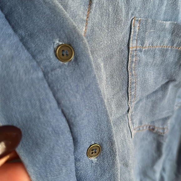 Free People Blue Denim Tunic Dress - Picture 4 of 7